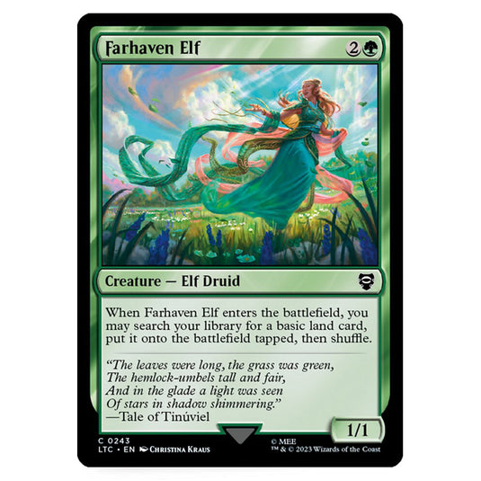 Magic The Gathering - The Lord of the Rings - Tales of Middle-Earth - Commander - Farhaven Elf - 0243