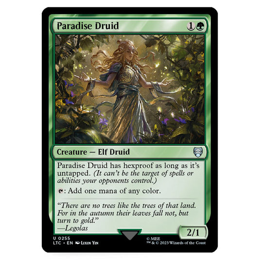 Magic The Gathering - The Lord of the Rings - Tales of Middle-Earth - Commander - Paradise Druid - 0255