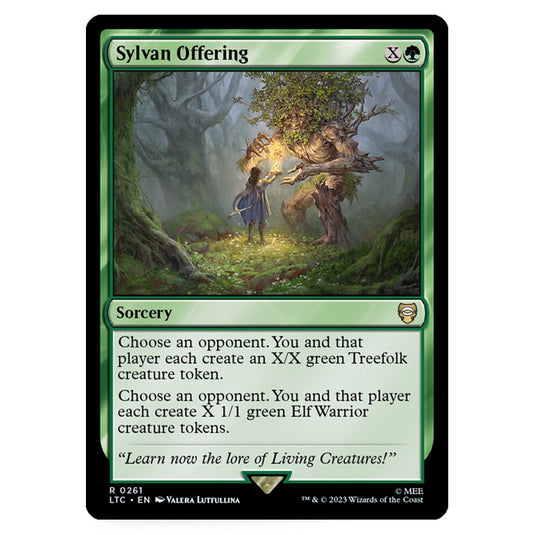 Magic The Gathering - The Lord of the Rings - Tales of Middle-Earth - Commander - Sylvan Offering - 0261