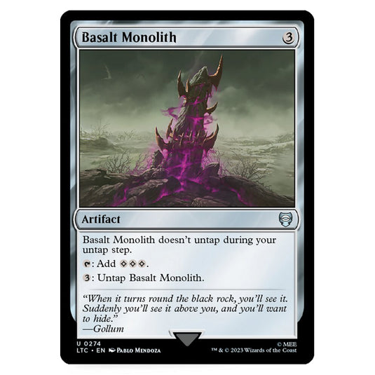 Magic The Gathering - The Lord of the Rings - Tales of Middle-Earth - Commander - Basalt Monolith - 0274