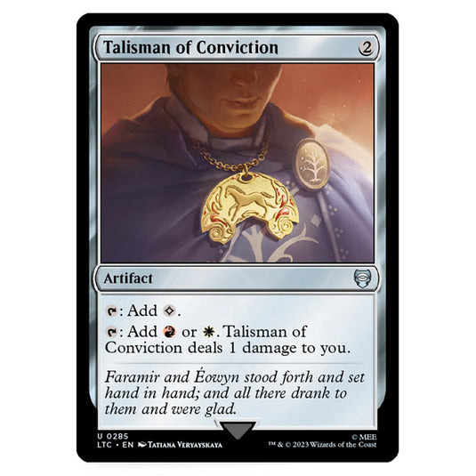 Magic The Gathering - The Lord of the Rings - Tales of Middle-Earth - Commander - Talisman of Conviction - 0285