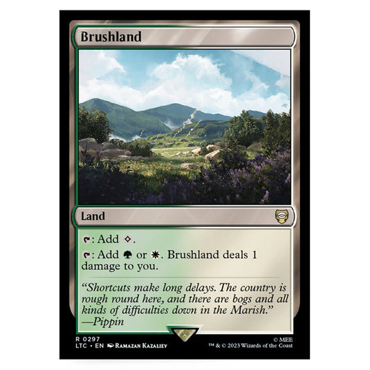 Magic The Gathering - The Lord of the Rings - Tales of Middle-Earth - Commander - Brushland - 0297