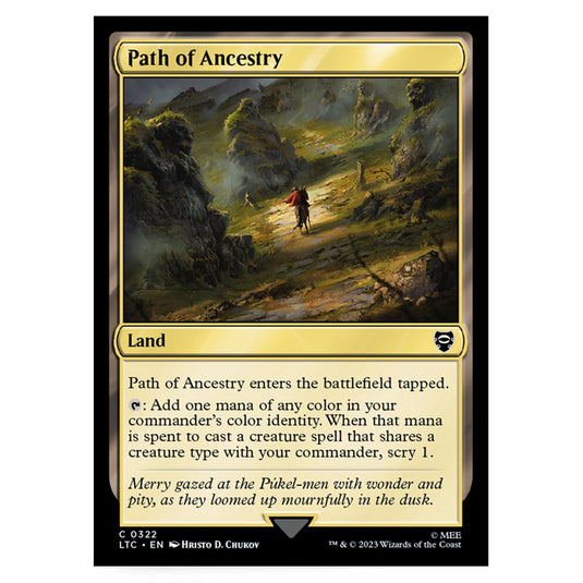 Magic The Gathering - The Lord of the Rings - Tales of Middle-Earth - Commander - Path of Ancestry - 0322