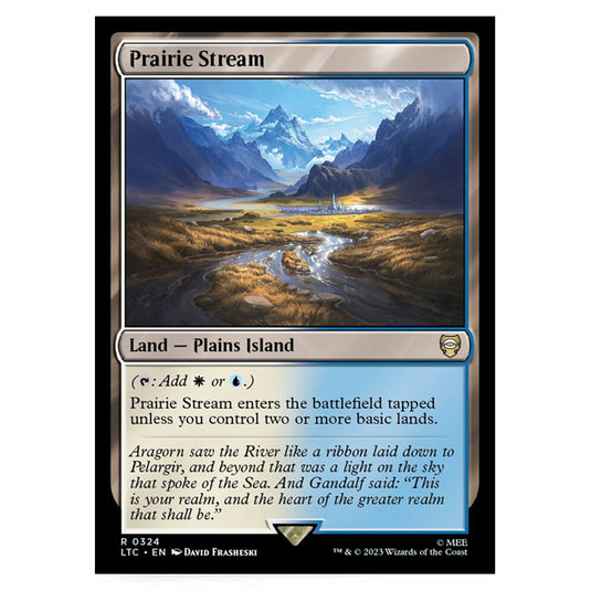 Magic The Gathering - The Lord of the Rings - Tales of Middle-Earth - Commander - Prairie Stream - 0324