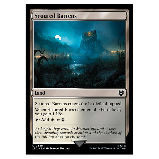 Magic The Gathering - The Lord of the Rings - Tales of Middle-Earth - Commander - Scoured Barrens - 0329