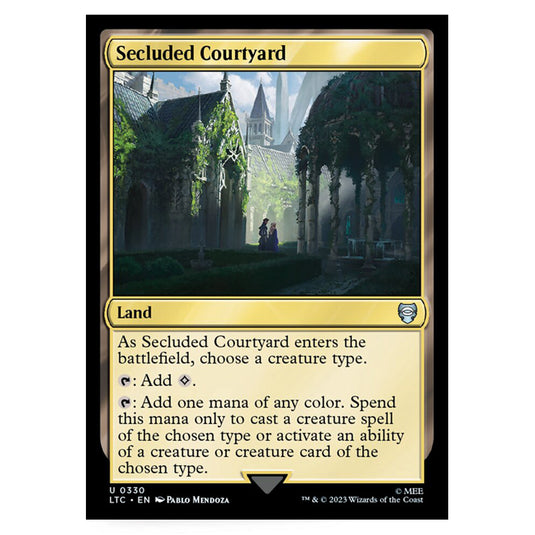 Magic The Gathering - The Lord of the Rings - Tales of Middle-Earth - Commander - Secluded Courtyard - 0330