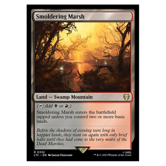 Magic The Gathering - The Lord of the Rings - Tales of Middle-Earth - Commander - Smoldering Marsh - 0332