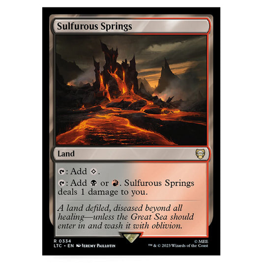 Magic The Gathering - The Lord of the Rings - Tales of Middle-Earth - Commander - Sulfurous Springs - 0334