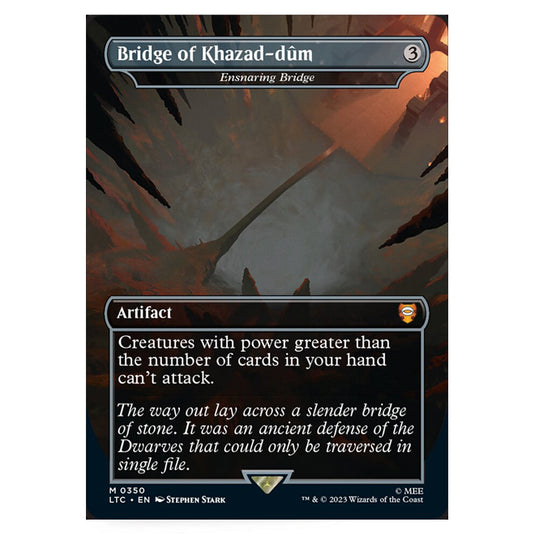 Magic The Gathering - The Lord of the Rings - Tales of Middle-Earth - Commander - Ensnaring Bridge (Alternate-Art Borderless Card)  - 0350