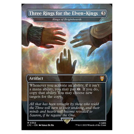 Magic The Gathering - The Lord of the Rings - Tales of Middle-Earth - Commander - Rings of Brighthearth (Alternate-Art Borderless Card)  - 0352