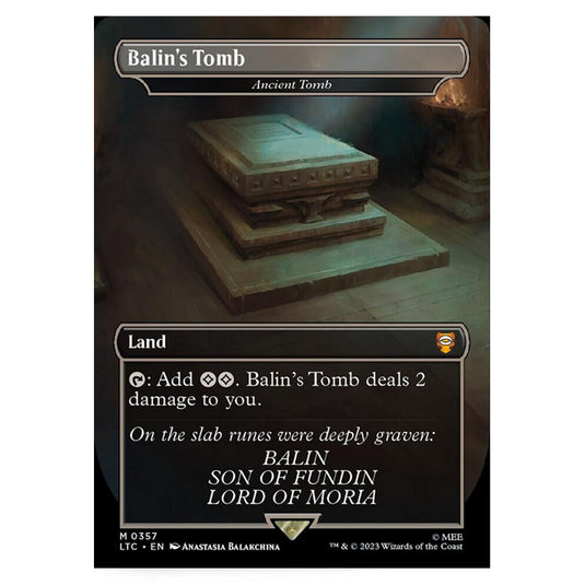 Magic The Gathering - The Lord of the Rings - Tales of Middle-Earth - Commander - Ancient Tomb (Alternate-Art Borderless Card)  - 0357