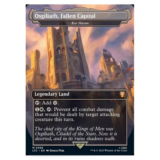 Magic The Gathering - The Lord of the Rings - Tales of Middle-Earth - Commander - Kor Haven (Alternate-Art Borderless Card)  - 0368