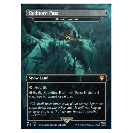 Magic The Gathering - The Lord of the Rings - Tales of Middle-Earth - Commander - Mouth of Ronom (Alternate-Art Borderless Card)  - 0370