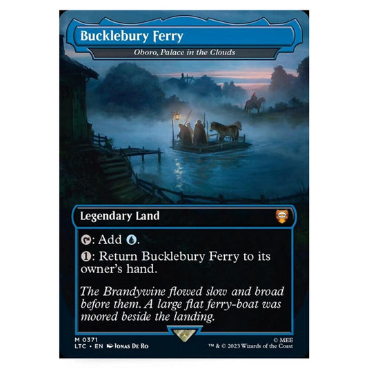 Magic The Gathering - The Lord of the Rings - Tales of Middle-Earth - Commander - Oboro, Palace in the Clouds (Alternate-Art Borderless Card)  - 0371