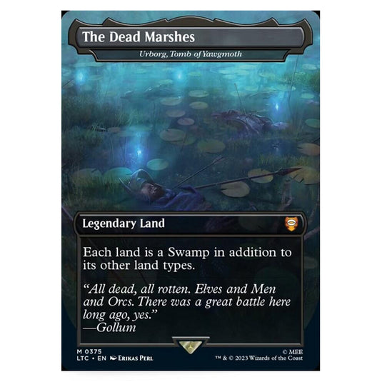 Magic The Gathering - The Lord of the Rings - Tales of Middle-Earth - Commander - Urborg, Tomb of Yawgmoth (Alternate-Art Borderless Card)  - 0375