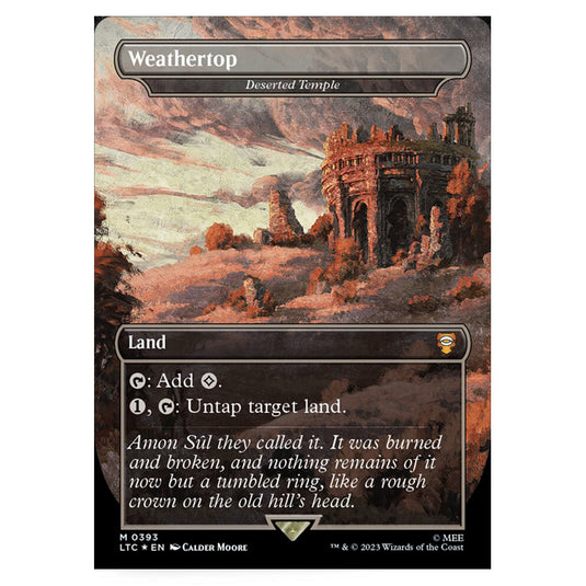 Magic The Gathering - The Lord of the Rings - Tales of Middle-Earth - Commander - Deserted Temple - 0393