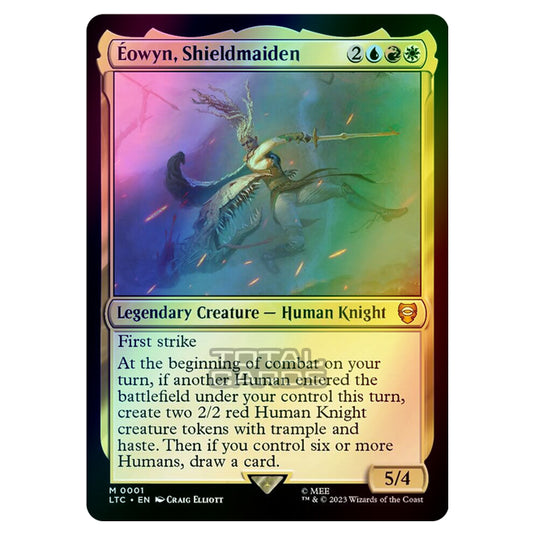 Magic The Gathering - The Lord of the Rings - Tales of Middle-Earth - Commander - Éowyn, Shieldmaiden - 0001 (Foil)