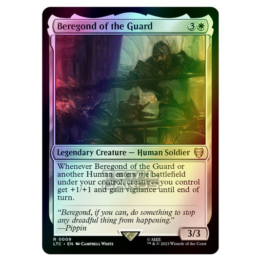 Magic The Gathering - The Lord of the Rings - Tales of Middle-Earth - Commander - Beregond of the Guard - 0009 (Foil)