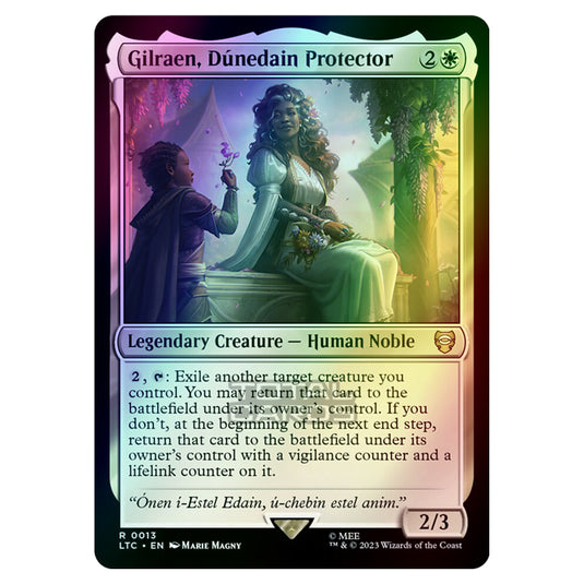 Magic The Gathering - The Lord of the Rings - Tales of Middle-Earth - Commander - Gilraen, Dúnedain Protector - 0013 (Foil)