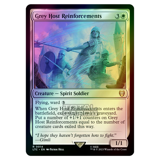 Magic The Gathering - The Lord of the Rings - Tales of Middle-Earth - Commander - Grey Host Reinforcements - 0014 (Foil)