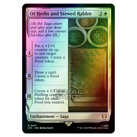 Magic The Gathering - The Lord of the Rings - Tales of Middle-Earth - Commander - Of Herbs and Stewed Rabbit - 0017 (Foil)