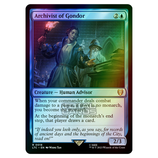 Magic The Gathering - The Lord of the Rings - Tales of Middle-Earth - Commander - Archivist of Gondor - 0018 (Foil)