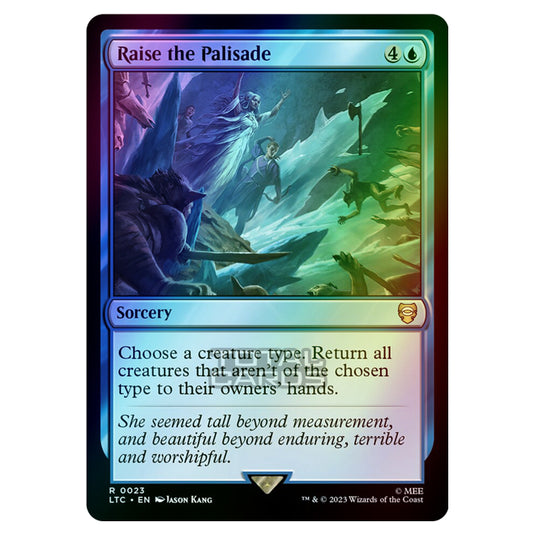 Magic The Gathering - The Lord of the Rings - Tales of Middle-Earth - Commander - Raise the Palisade - 0023 (Foil)