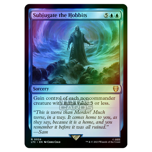 Magic The Gathering - The Lord of the Rings - Tales of Middle-Earth - Commander - Subjugate the Hobbits - 0024 (Foil)