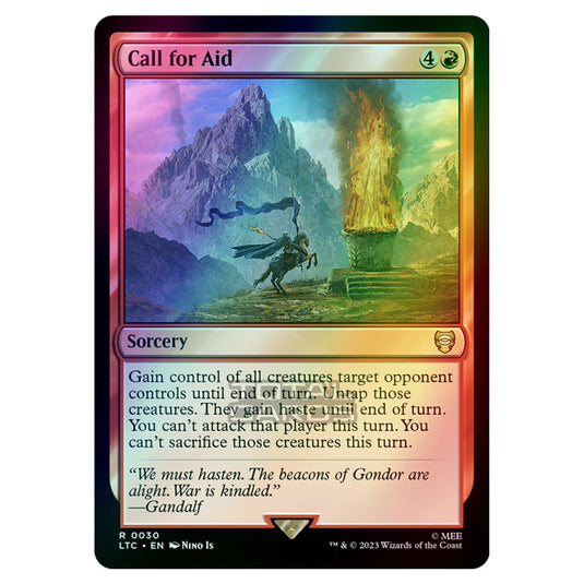 Magic The Gathering - The Lord of the Rings - Tales of Middle-Earth - Commander - Call for Aid - 0030 (Foil)