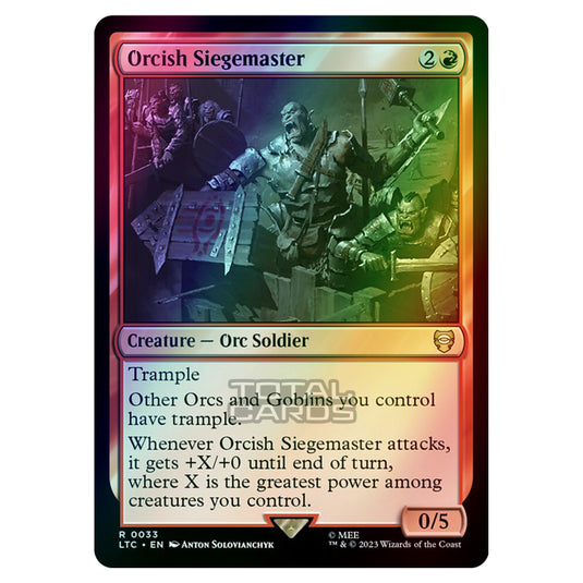 Magic The Gathering - The Lord of the Rings - Tales of Middle-Earth - Commander - Orcish Siegemaster - 0033 (Foil)