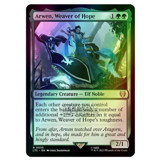 Magic The Gathering - The Lord of the Rings - Tales of Middle-Earth - Commander - Arwen, Weaver of Hope - 0035 (Foil)