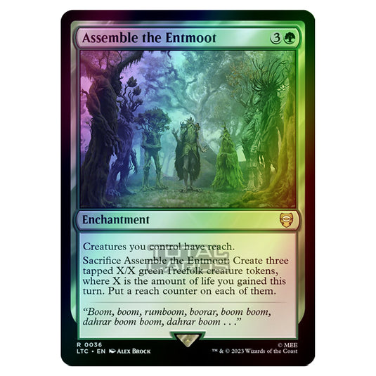 Magic The Gathering - The Lord of the Rings - Tales of Middle-Earth - Commander - Assemble the Entmoot - 0036 (Foil)