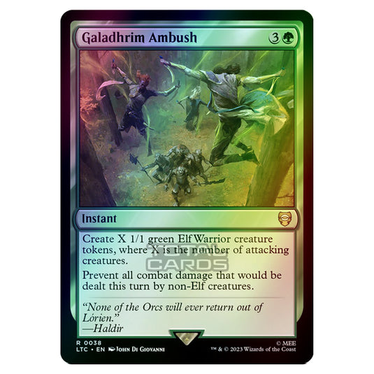 Magic The Gathering - The Lord of the Rings - Tales of Middle-Earth - Commander - Galadhrim Ambush - 0038 (Foil)