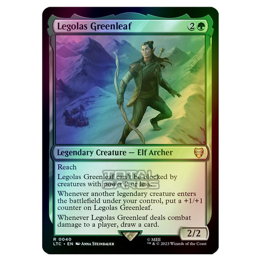 Magic The Gathering - The Lord of the Rings - Tales of Middle-Earth - Commander - Legolas Greenleaf - 0040 (Foil)