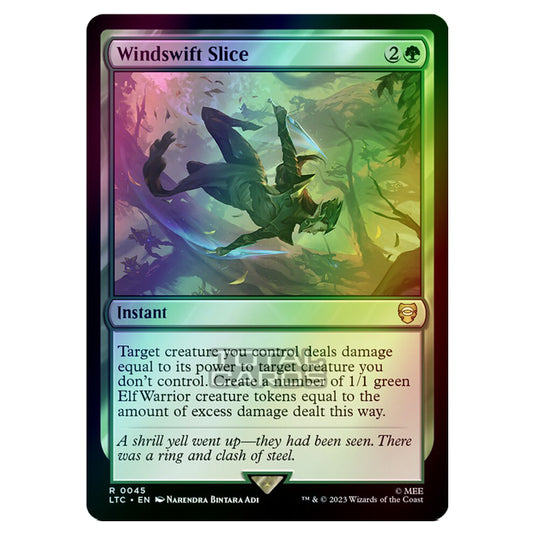 Magic The Gathering - The Lord of the Rings - Tales of Middle-Earth - Commander - Windswift Slice - 0045 (Foil)