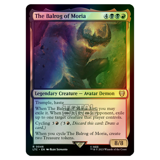 Magic The Gathering - The Lord of the Rings - Tales of Middle-Earth - Commander - The Balrog of Moria - 0046 (Foil)