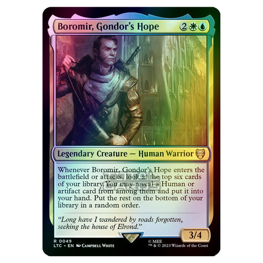 Magic The Gathering - The Lord of the Rings - Tales of Middle-Earth - Commander - Boromir, Gondor's Hope - 0049 (Foil)