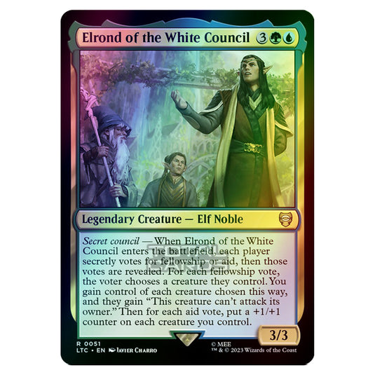 Magic The Gathering - The Lord of the Rings - Tales of Middle-Earth - Commander - Elrond of the White Council - 0051 (Foil)