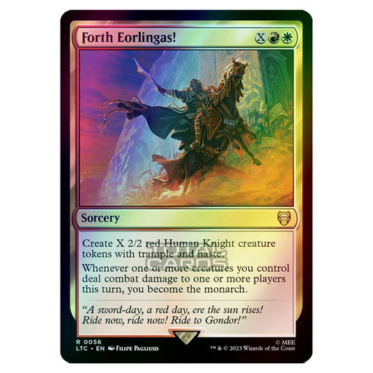 Magic The Gathering - The Lord of the Rings - Tales of Middle-Earth - Commander - Forth Eorlingas! - 0056 (Foil)