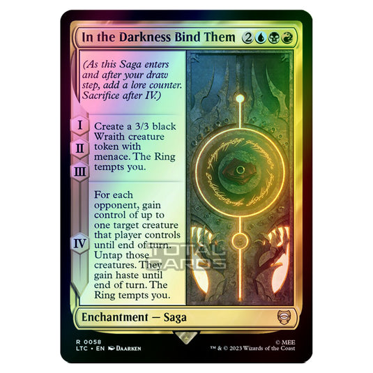 Magic The Gathering - The Lord of the Rings - Tales of Middle-Earth - Commander - In the Darkness Bind Them - 0058 (Foil)