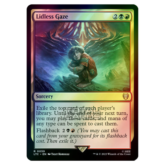 Magic The Gathering - The Lord of the Rings - Tales of Middle-Earth - Commander - Lidless Gaze - 0059 (Foil)