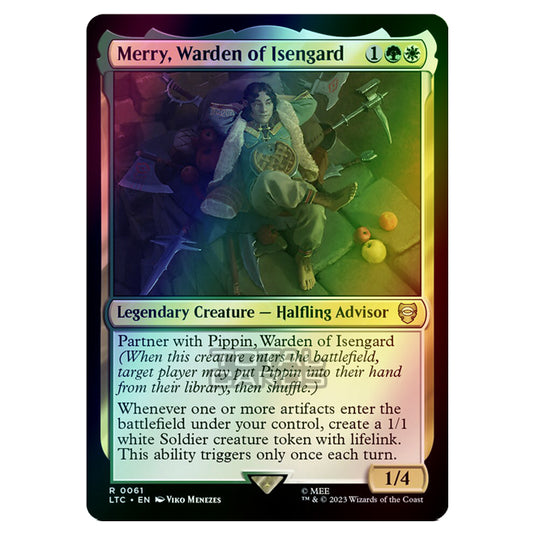 Magic The Gathering - The Lord of the Rings - Tales of Middle-Earth - Commander - Merry, Warden of Isengard - 0061 (Foil)