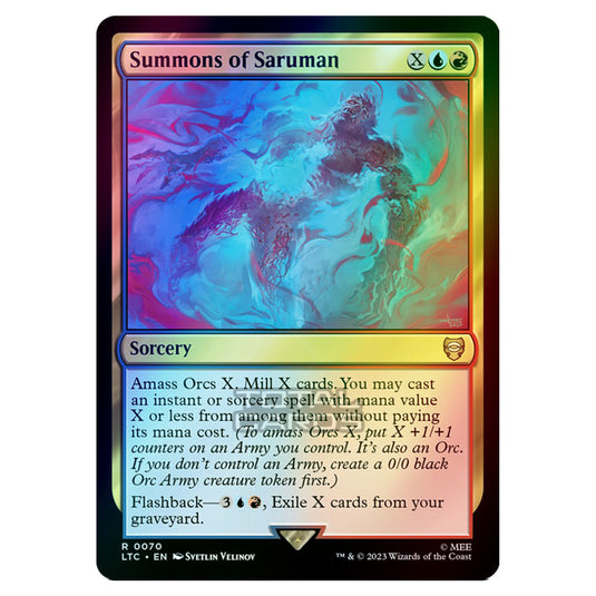 Magic The Gathering - The Lord of the Rings - Tales of Middle-Earth - Commander - Summons of Saruman - 0070 (Foil)