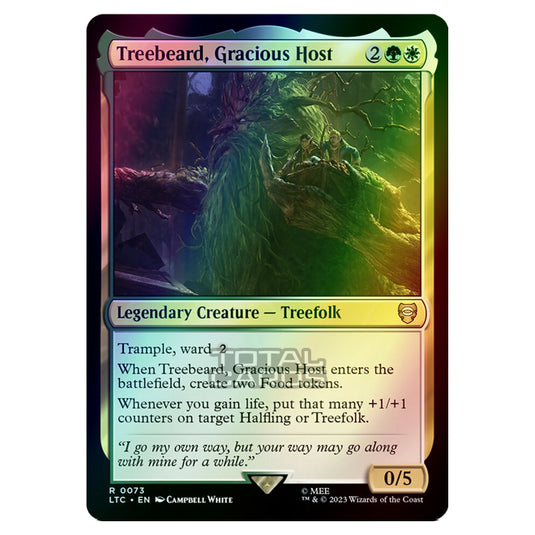 Magic The Gathering - The Lord of the Rings - Tales of Middle-Earth - Commander - Treebeard, Gracious Host - 0073 (Foil)