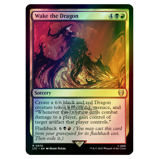 Magic The Gathering - The Lord of the Rings - Tales of Middle-Earth - Commander - Wake the Dragon - 0074 (Foil)