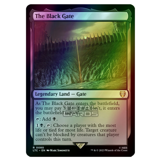 Magic The Gathering - The Lord of the Rings - Tales of Middle-Earth - Commander - The Black Gate - 0080 (Foil)