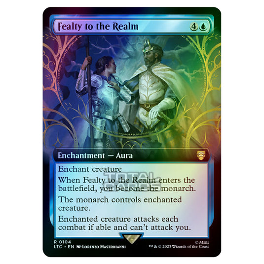 Magic The Gathering - The Lord of the Rings - Tales of Middle-Earth - Commander - Fealty to the Realm (Extended Art Card)  - 0104 (Foil)