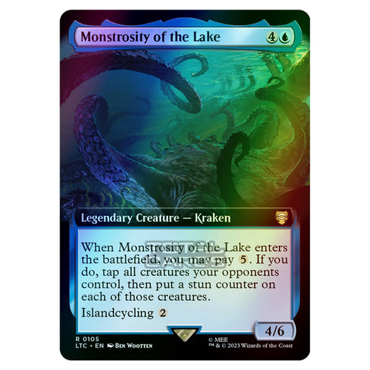 Magic The Gathering - The Lord of the Rings - Tales of Middle-Earth - Commander - Monstrosity of the Lake (Extended Art Card)  - 0105 (Foil)