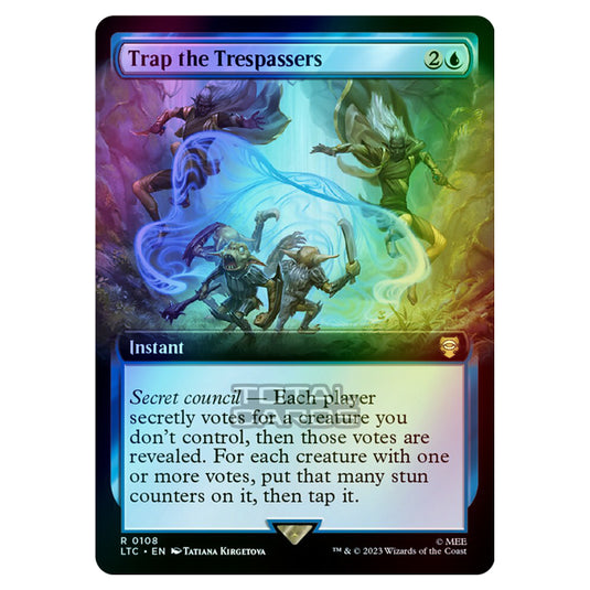 Magic The Gathering - The Lord of the Rings - Tales of Middle-Earth - Commander - Trap the Trespassers (Extended Art Card)  - 0108 (Foil)