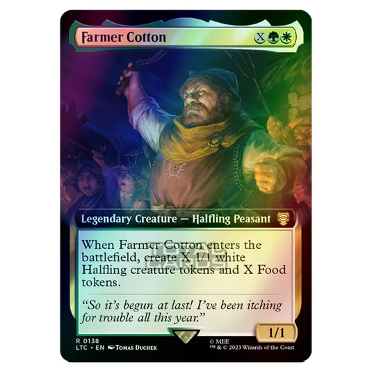 Magic The Gathering - The Lord of the Rings - Tales of Middle-Earth - Commander - Farmer Cotton (Extended Art Card)  - 0138 (Foil)